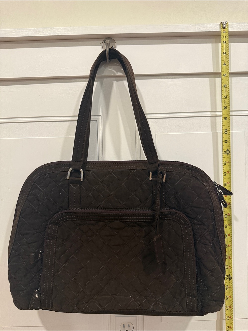 Vera Bradley Quilted Chocolate Brown Travel Tote